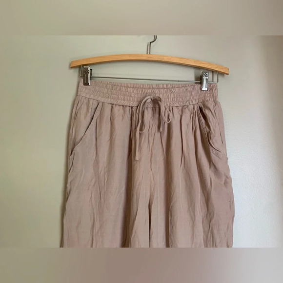 Kori crinkle pants, tie bottom boho bohemian pants - Picture 2 of 7